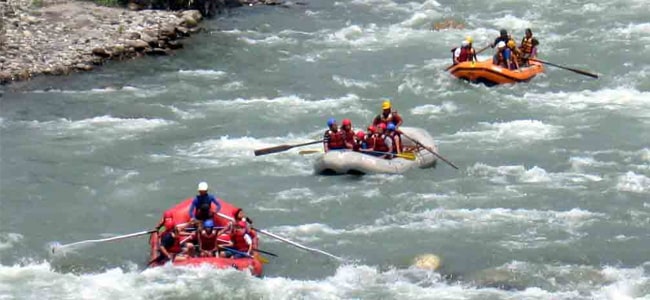  River rafting in Gangtok
